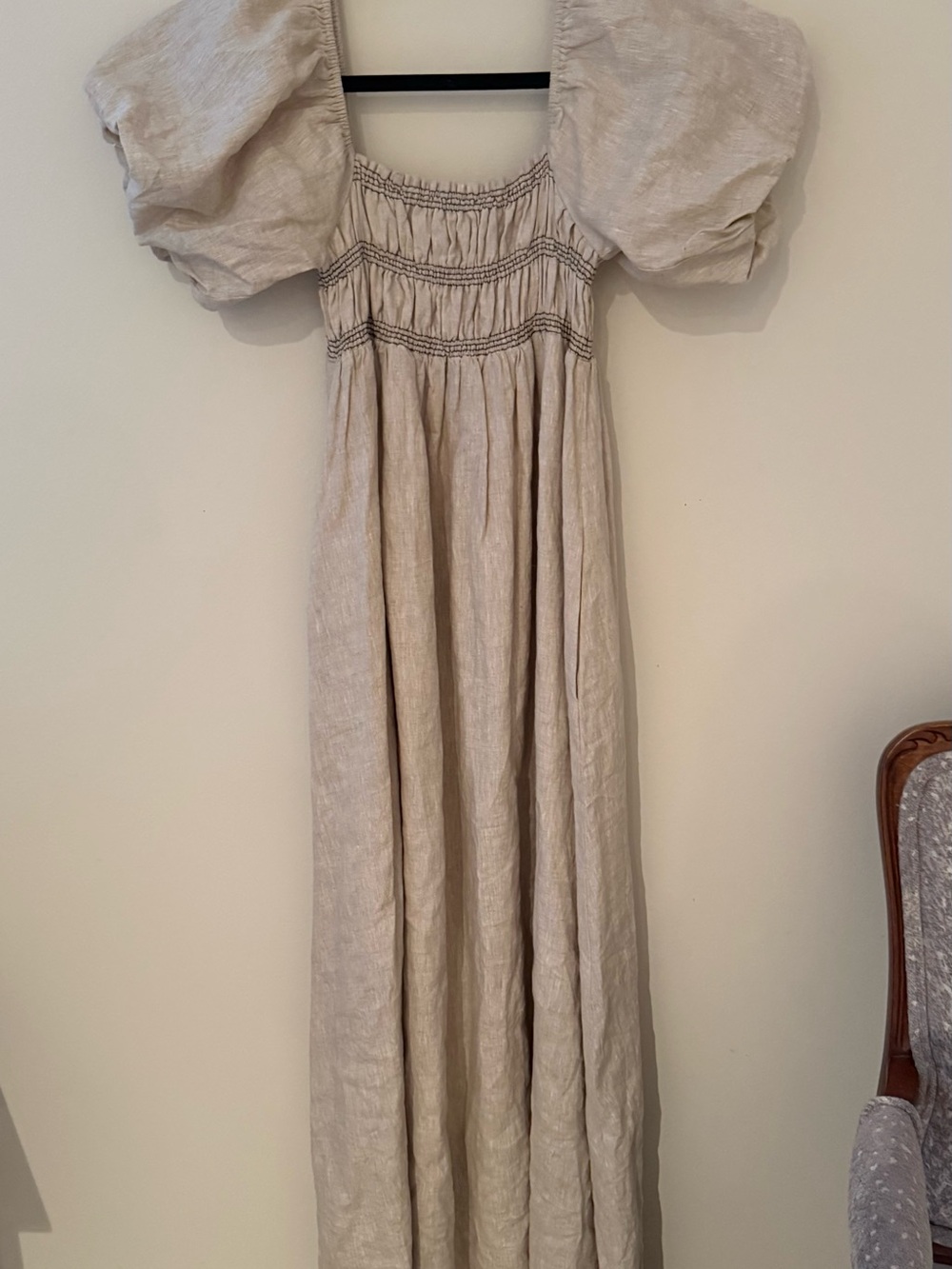 DISSH Bianca Natural Linen Maxi dress - Picture 3 of 3
